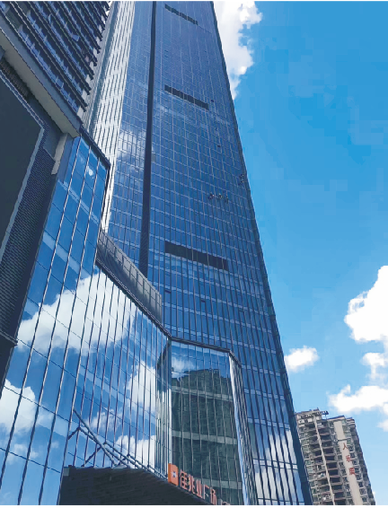  惠州佳兆业中心外墙清洗