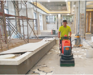 惠阳一方天地售楼中心大理石地面翻新