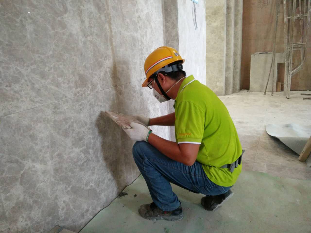  大理石晶面无缝处理